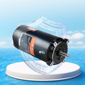 1.5 HP Pool Pump Motor, 56J Frame, 115V(13.6 Amps)/230V(6.8 Amps) 3450 RPM, 60Hz, 1.3 Service Factor, 90Î¼F/250V Capacitor, CCW Rotation Round Flange