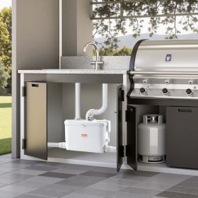 Macerator Pump 500W 29 GPM Flow 26 Ft Head Lift Pump For Kitchen Basement Sink