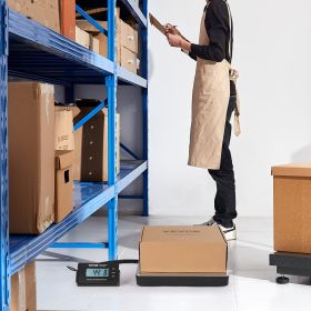 Digital Shipping Scale, 440 Lbs X 1.7 Oz. Heavy Duty Postal Scale With Timer, Tare Function, HD LCD Screen Portable Package Scale For Luggage, Home, P