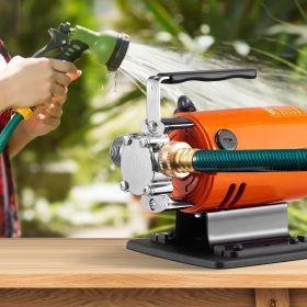 Water Transfer Pump, 120V AC 360 GPH 1/10 HP, Portable Electric Utility Pump With 6 Ft Suction Hose Kit, Carbon Brushes, Impeller, Suction Strainer, F