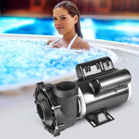 2 Speed SPA Pump, 48-Frame, AC 110-120V Hot Tub SPA Pump, 1.5HP/150GPM/42.65ft High Speed Or 0.46HP/70GPM/9.18ft Low Speed, 2' Port 90Â° Rotational In