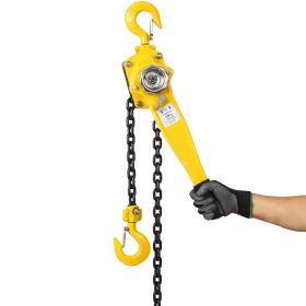 Lever Chain Hoist 3 Ton 6600LBS Capacity 10 FT Chain Come Along With Heavy Duty Hooks Ratchet Lever Chain Block Hoist Lift Puller