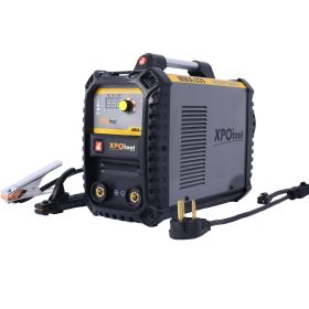 110 220V MMA Welder, 200A Stick  Welding Machine IGBT Inverter Digital Display LCD Hot Start Welder With Electrode Holder, Work Clamp, Input Power Ada