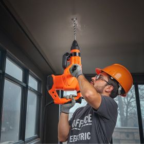 SDS-Max 2-Inch Corded Rotary Hammer Drill Kit 1600W 175-350RPM 3 Functions