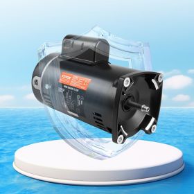 1 HP Pool Pump Motor, 56Y Frame, 115V(9 Amps)/230V(4.5 Amps) 3450RPM, 60Hz, 1.25 Service Factor, 90Î¼F/250V Capacitor, CCW Rotation Square Flange Repl