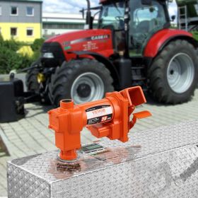 Fuel Transfer Pump, 12V DC 20 GPM 1/4 HP, High Flow Cast Iron Gasoline Extractor Pump With Fuel Collection Box Design For Gasoline, Diesel, Kerosene,