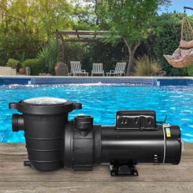 Above Ground Pool Pump 1.5HP/0.35HP Dual Speed Swimming Pool Pump 110 GPM/52 GPM