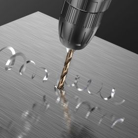 Cobalt Drill Bit Set 29 Pcs M35 High Speed Steel Cobalt Drill Bits Storage Case