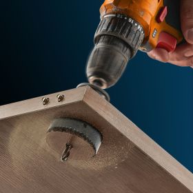 Hole Saw Kit, 18 PCS Saw Blades, 6 Drill Bits, 1 Hex Wrench, General Purpose Size From 3/4' To 4-1/2', Bi Metal M42 Hole Saw Set With Carrying Case, I