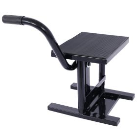 Motorcycle Dirt Bike Stands And Lifts Jack Stand Steel Lift 11-16.5 Adjustable Height 330 LBS Load Capacity Heavy Duty Steel  Black
