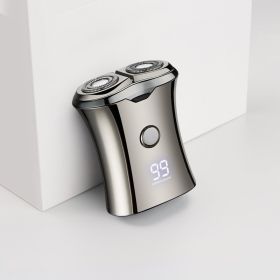 Portable Electric Shaver For Men Beard Trimmer Small Size Quick Charging; with Clean Brush Travel Men's Razors