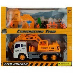 Friction Powered Loader Truck &amp; Construction Team Set (pack of 2)