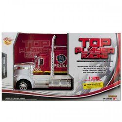 Friction Powered Police Semi-trailer Truck (pack of 2)