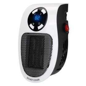 Portable 500W Wall Outlet Heater - Adjustable Temp, Auto Shut-off, Remote Control
