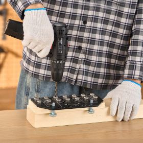 Shelf Pin Jig And Hinge Jig Two-in-One Aluminum Alloy Cabinet Hole Drilling Tool