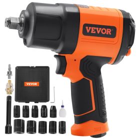 VEVOR 1 Inch Air Impact Wrench, Up To 3160 Ft-lbs High Reverse Torque Output 1inch Pneumatic Impact Gun (Option: Default)