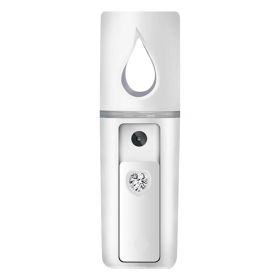 Mini Facial Steamer; Portable Handheld USB Facial Humidifier; Steamer Hydrating Beauty Device For Face Hydrating; Skin Care; Makeup (style: With Mirror)