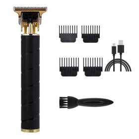 T9 Hair Clipper Electric Clipper Razor Hair Clipper; Professional Barber Clippers For Hair Cutting; Upgrade Cordless Hair Trimmer With Apron; Sci (Color: SPIRAL BLACK)