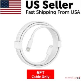 2024 20W USB-C Fast Charger PD Adapter Cable For iPhone 14/13/12/11 XR Pro iPad (Combo: 6FT PD USB C Cable)