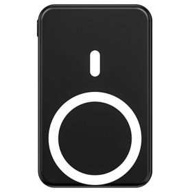 Wireless Power Bank 10000mAh Magnetic Portable Charger 22.5W Fast Charging Fit for iPhone 12 13 Pro Mini Pro Max (Color: Black)