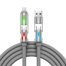 4N1 Fast Data Cable - 5 ft long (Color: Gray)