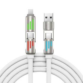 4N1 Fast Data Cable - 5 ft long (Color: White)