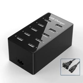 10 Ports USB Hub (Color: Black)