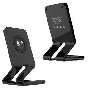 iPhone 8 Qi Wireless Charger With Stand. (Color: Black)