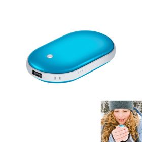 Portable Power Bank Rechargeable Pocket Warmer (Color: Blue, Type: 5000mAh)