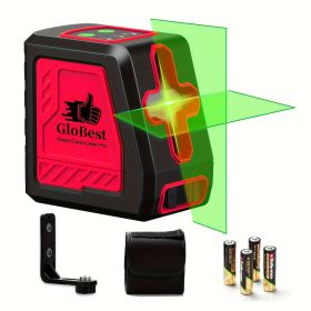 Laser Level, 100Ft Self Leveling Cross Line Lasers, Green Beam Leveler Tool, With Self-leveling, Manual, Pulse Mode, Lazer Level With 360 Degree Magne (Option: Red)